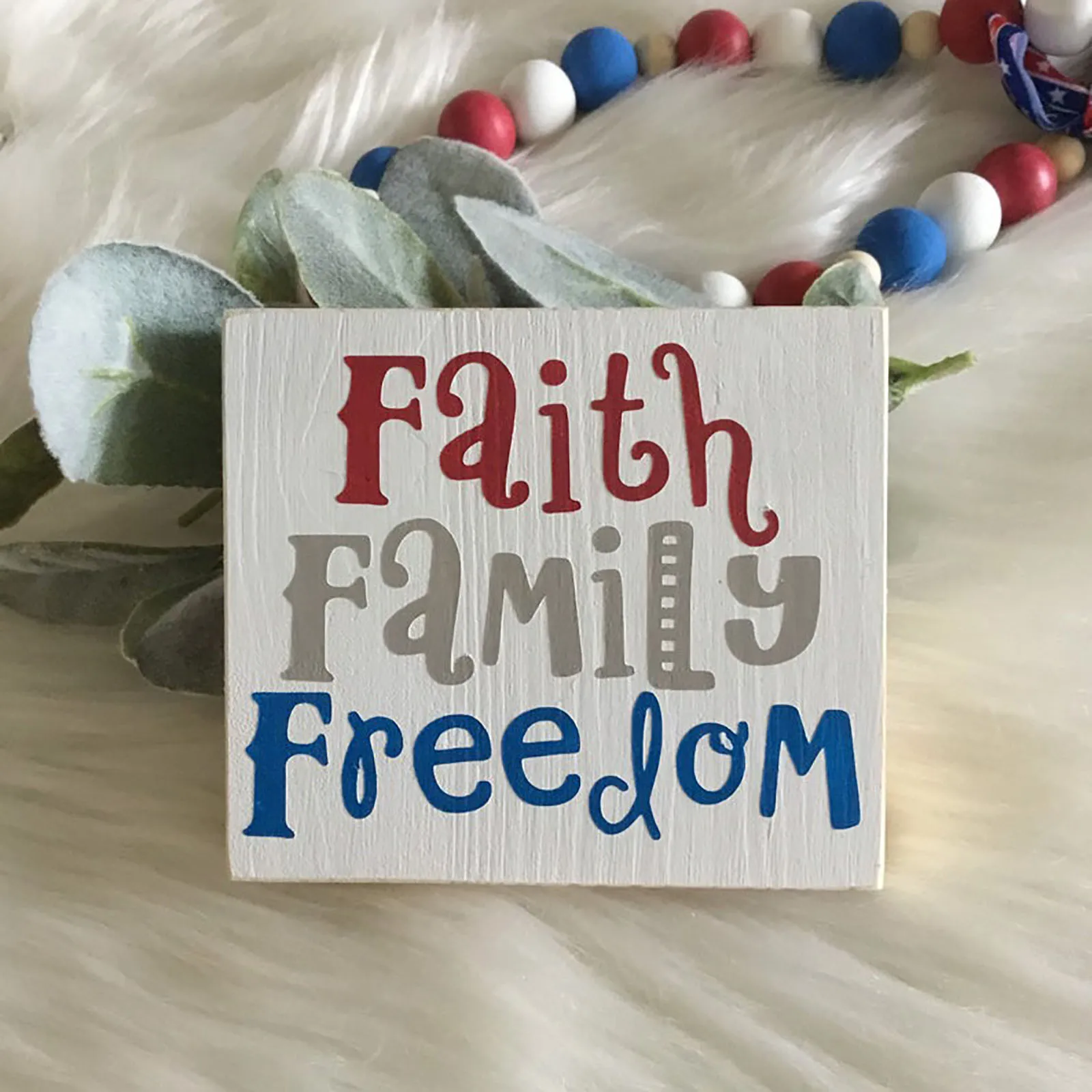 Деревянная табличка объявленная 4 июля День независимости США деревянная Бог