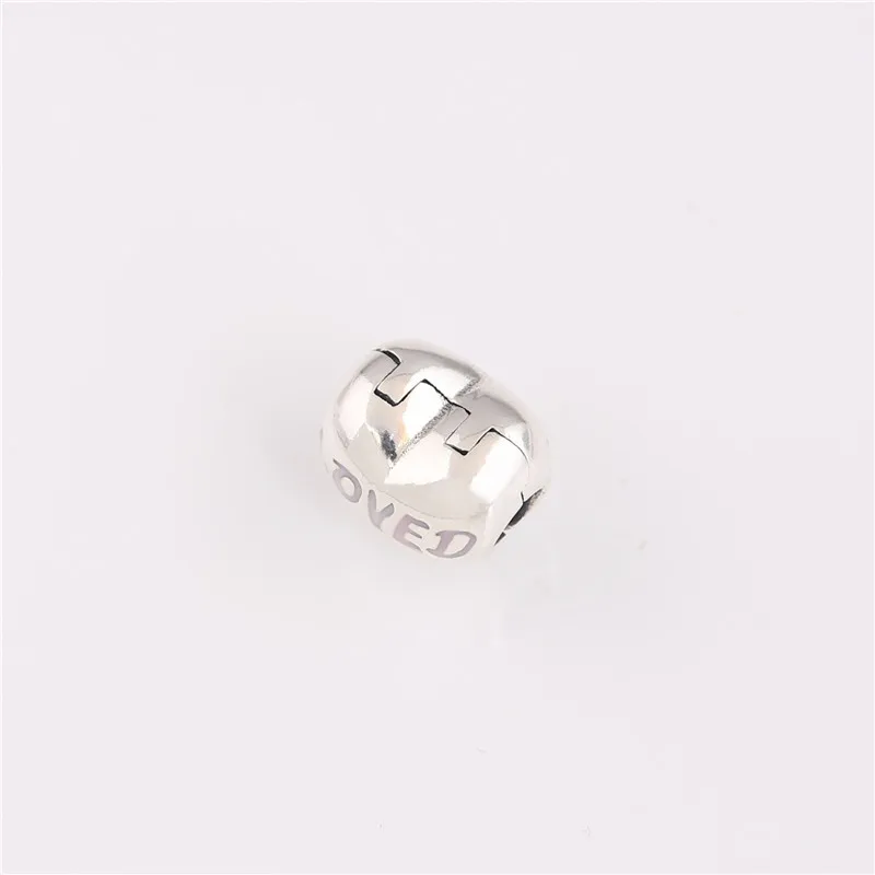 Стерлинговое серебро 925 пробы очаровательная эпоксидная подвеска в форме сердца