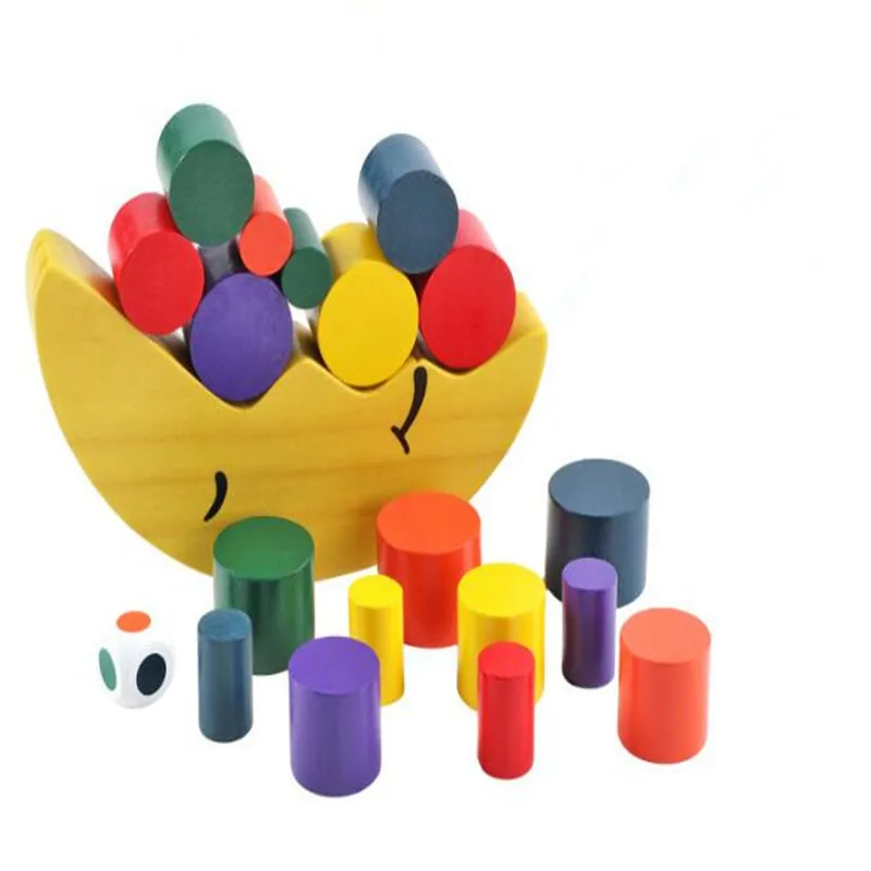 

Moon Balancing Frame Baby Aid Moon Balance Early Learning Toy Montessori Teaching Colorful Early Development Wood Blocks Toys