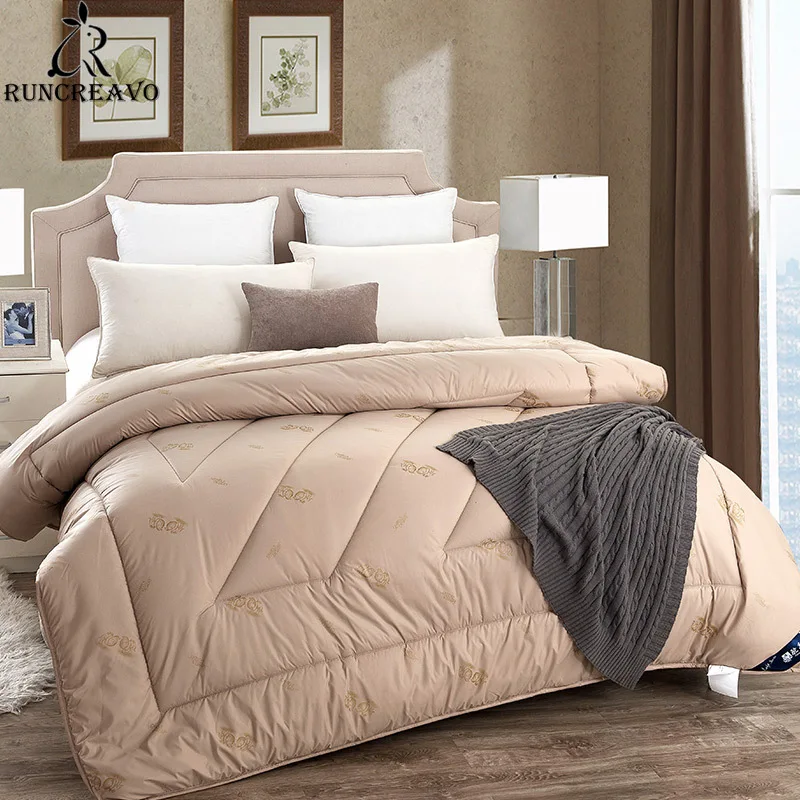 

Winter Dekbed 220*240 Camel Wool Comforter 200*230 Twin Queen Duvets Summer Quilts