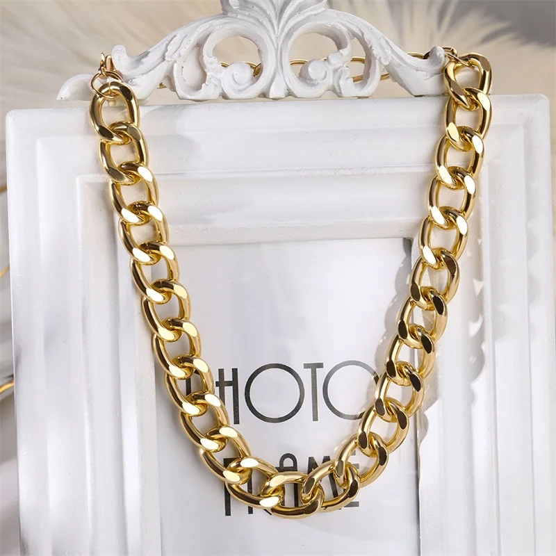 

VKME Vintage Punk Thick chain Necklaces boho Jewellery For women Multi-layer metal chain Chokers Necklaces Birthday party gifts