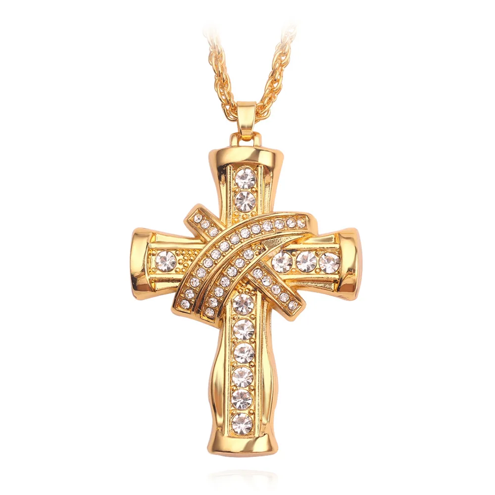 

Jesus cross Necklace Women Cross pendant necklace Men religious Cross pendant necklace