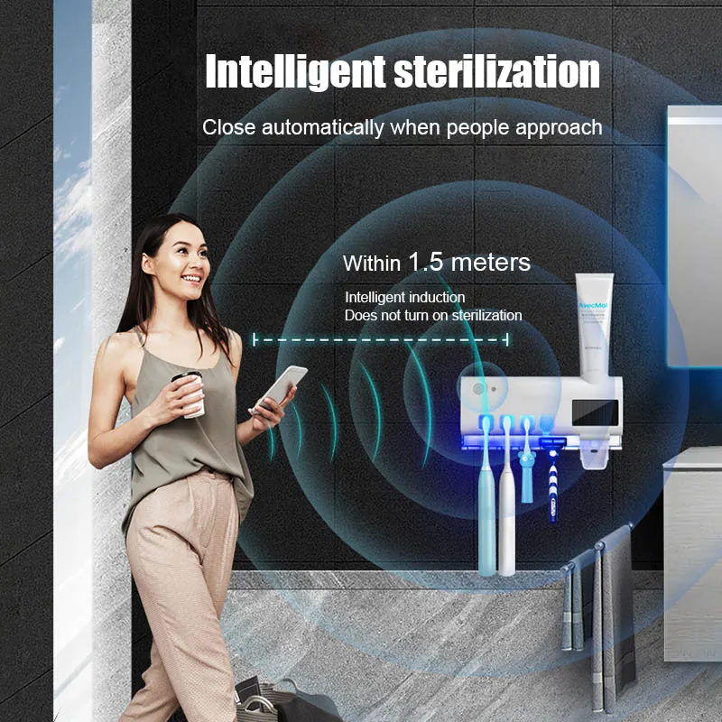 УФ-держатель для зубных щеток ONEUP двухслойный стерилизатор Автоматический