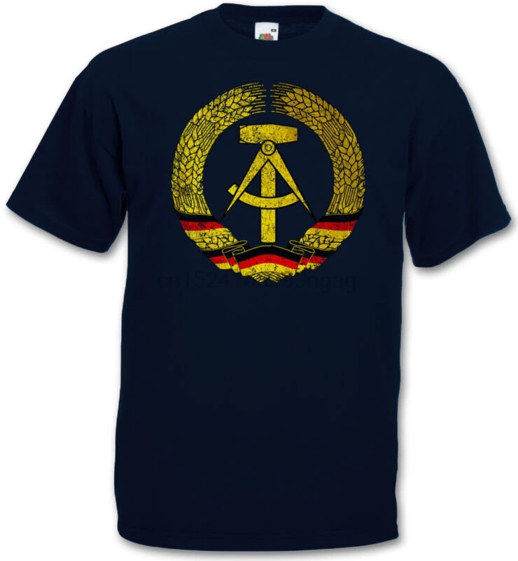 DDR SYMBOL Футболка флаг Молот коммунизма Восточная Германия UDSSR CCP|Мужские футболки| |