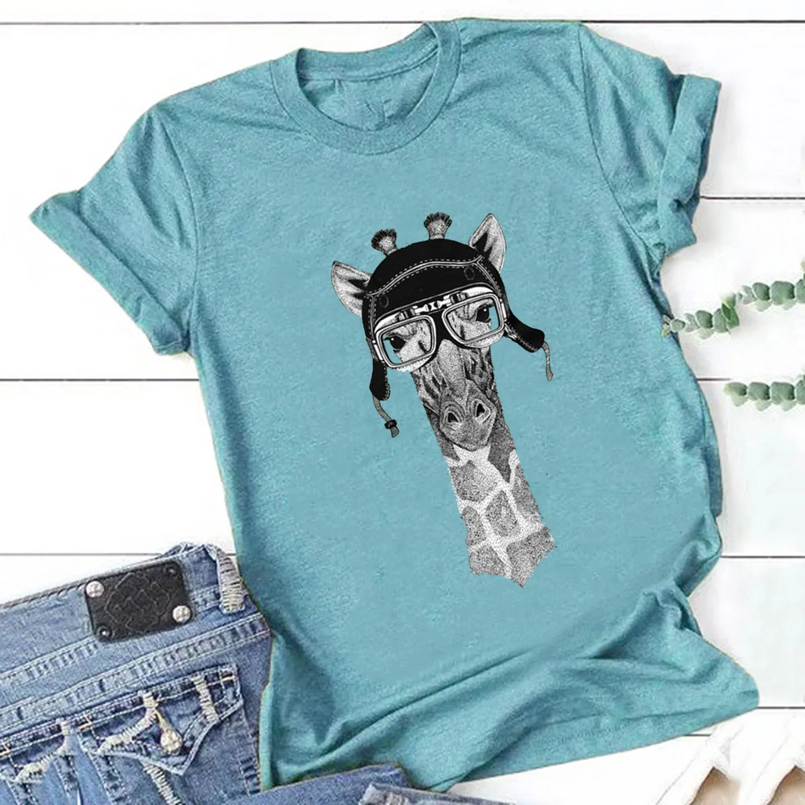 

No Drama Llama Alpaca Print T Shirt Women Short Sleeve O Neck Loose Tshirt Summer Women Tee Shirt Tops Clothing Camisetas Mujer