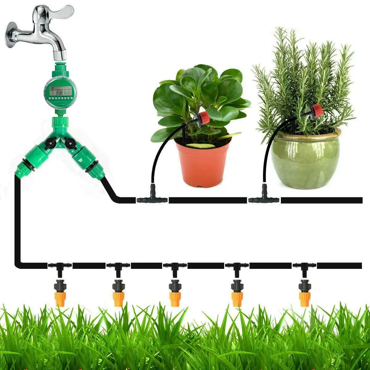 30/50m Automatic Plant Watering Timer Irrigation System Greenhouse Plant Kit For Plants Flowers Bonsai Intelligent Care