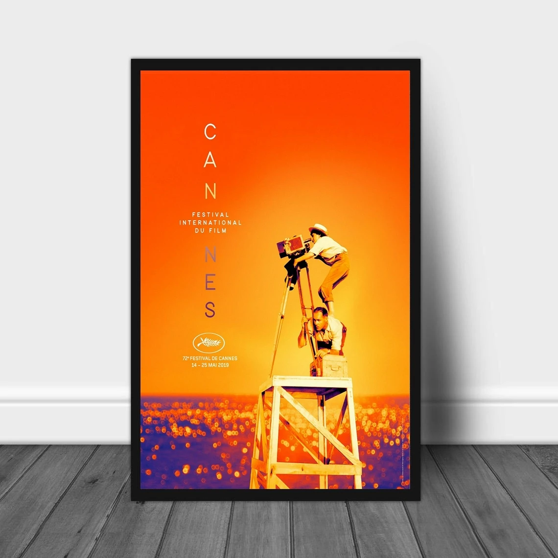 Каннский кинофестиваль плакат холст печать дома фотообои (без рамки) | Дом и сад