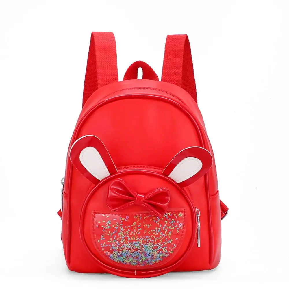 Милый рюкзак с кроликом для малышей, мягкий школьный рюкзак из ПУ, детские подарки, школьный рюкзак для девочек дошкольного возраста, рюкзак... от AliExpress WW
