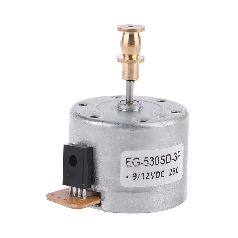 Электродвигатель для проигрывателя записей EG530SD 3F DC 5 12 В 3 скоростной 33/45/78 об/мин