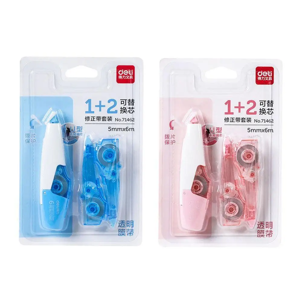 2 + 1 5 мм * 6 м белая Корректирующая лента ручка с Набор сменных стержней школьные