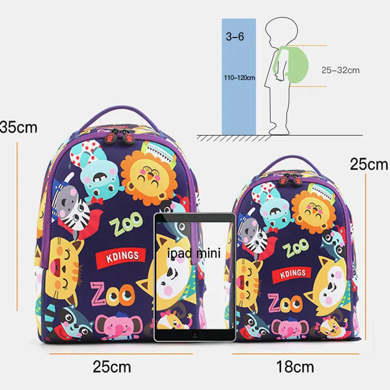 Koko Cat Fashion Children School Bags for Girls Boys Cute Cartoon Animal Design Kindergarten Backpack Mochila Escolar Infantil
