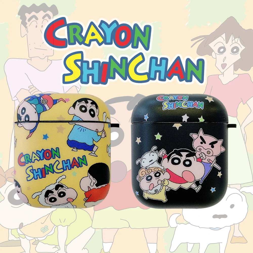 Мягкий чехол из ТПУ с рисунком Crayon shin chan для Apple AirPods 2 1 беспроводной Чехол
