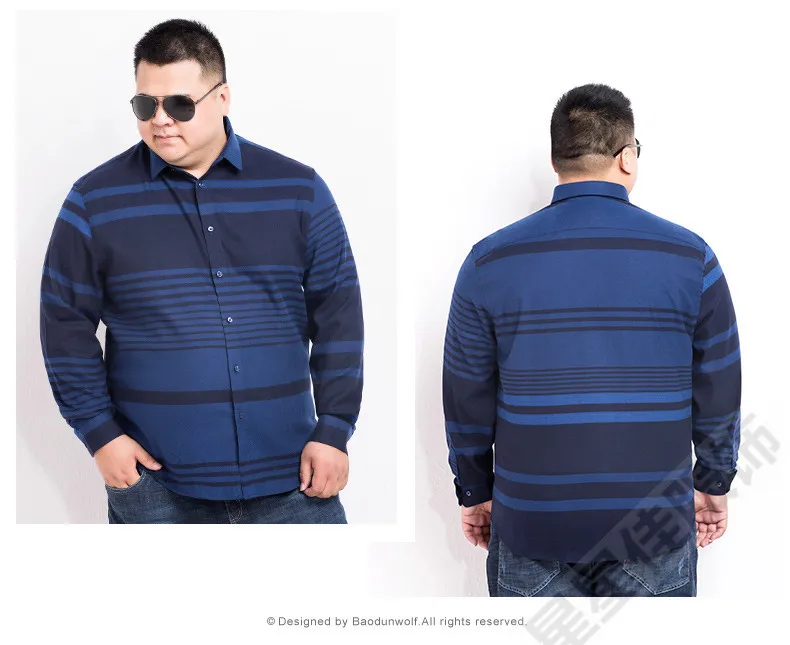 Мужская Фланелевая рубашка с длинным рукавом размеры до 5XL | одежда