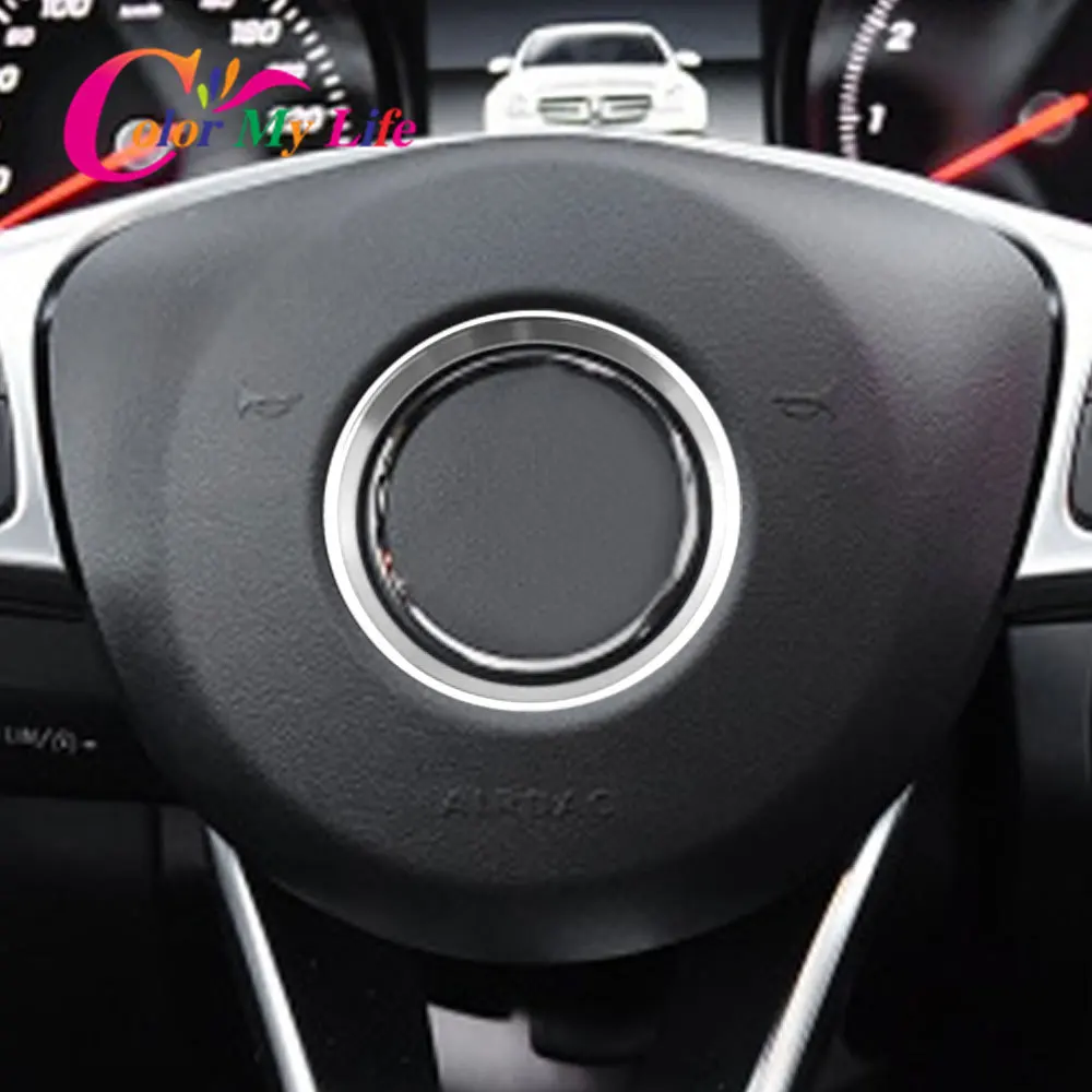 Автомобильная Центральная наклейка на руль круглая крышка для Mercedes Benz GLE GLA W213 CLA