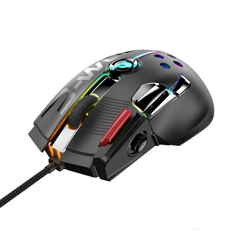 

Free Wolf M2 Mouse E-sports Game Eat Chicken Free Drive Pressure Gun Rocker Macro Definition Wired Mouse