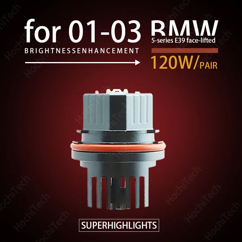 

6000K 80W White LED Lights Angel Eyes Ring Marker Bulbs for 01-03 BMW 5-series E39 face-lifted 525i 530i 540iSuper Bright