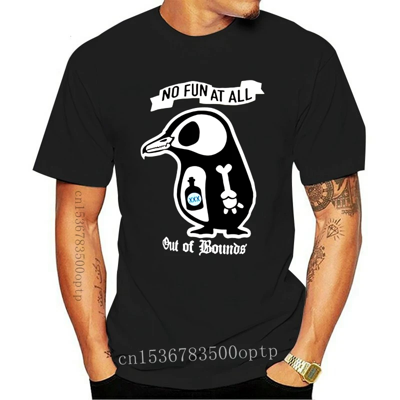 

New Men t shirt No Fun at All Out of Bounds Black Tee Top Street Wear S-4XL t-shirt women