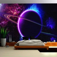 custom starry sky mural 3d universe planet modern photography art wall painting living room bedroom dining room photo wallpaper