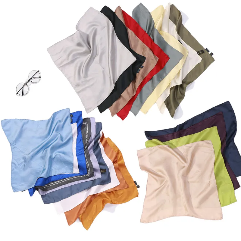 5 шт. в упаковке 100% чистый шелк маленький квадратный платок мужской Карманный 41 см