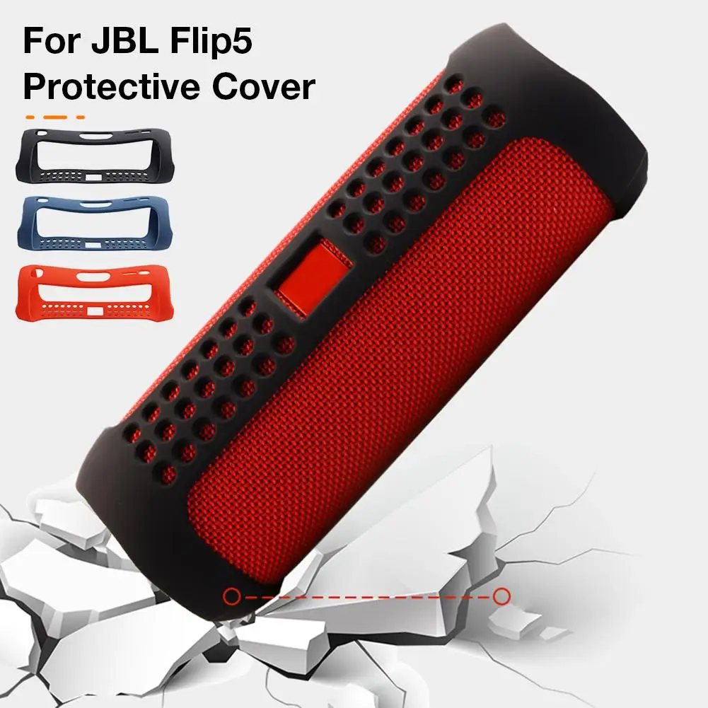 Портативный Силиконовый протектор для JBL Flip 5 динамиков защитный чехол