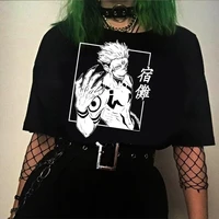 jujutsu kaisen anime graphic tee manga hip hop unisex oversized t shirt harajuku