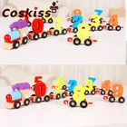 Новый детский деревянный Цифровой поезд Coskiss, Детский пазл для обучения математике, цветная международная торговля, рождественские игрушки