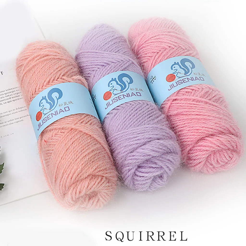 Пряжа для вязания шарфа ручной работы Толстая шерстяная пряжа цветная