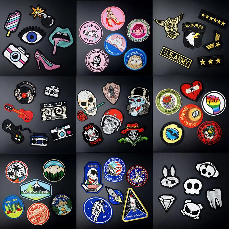 Ручной Кошка нашивка с изображением рта для костюмы Утюг на вышитые швейные и