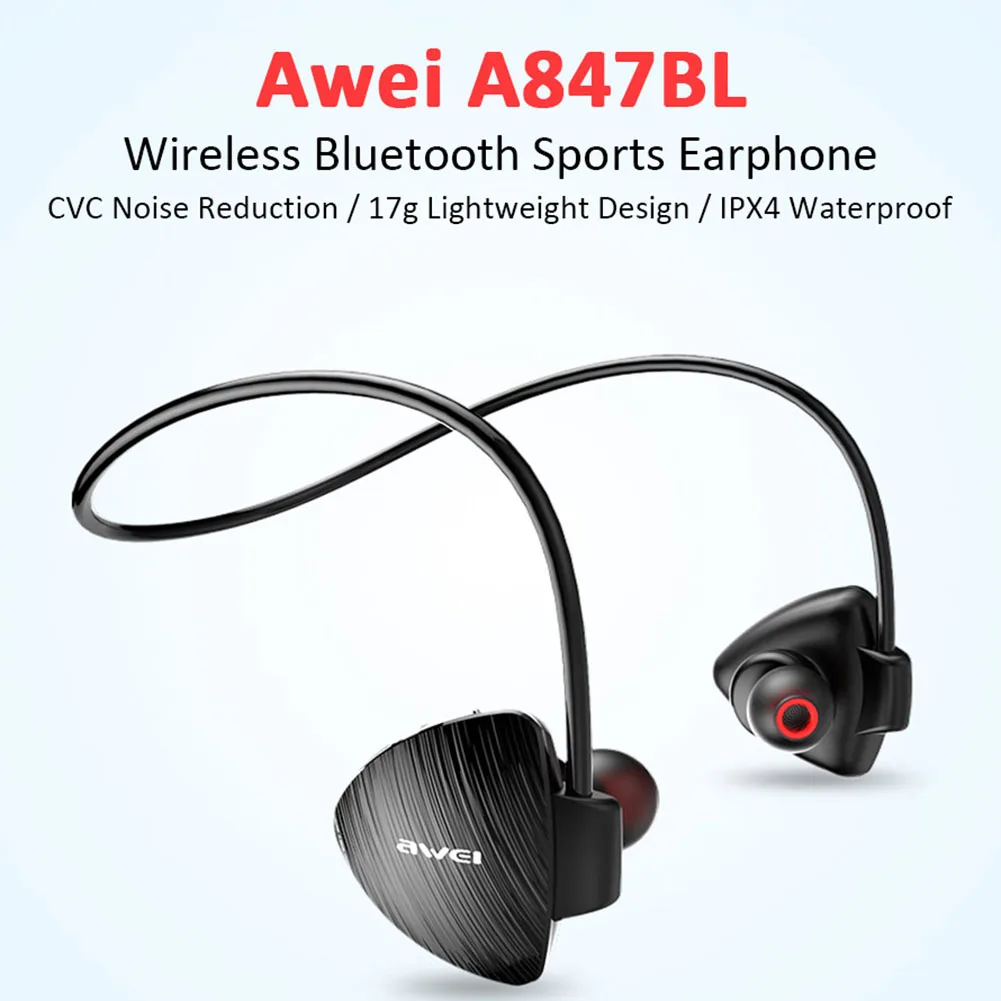 Беспроводные Внутриканальные наушники Awei A847BL оригинальная Hi-Fi стерео