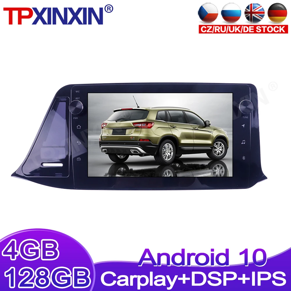 

Android 10 4G + 128 ГБ для Honda C-HR 2018 RHD DSP беспроводной Carplay автомобильный DVD мультимедийный плеер аудио радио GPS навигация