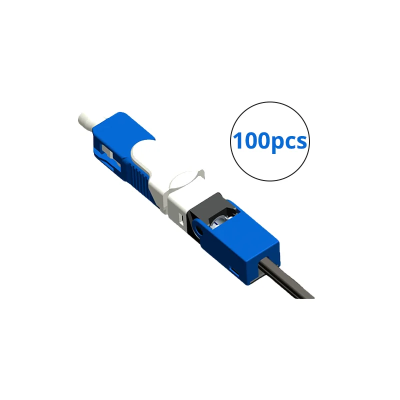 100 шт./лот FTTH ESC250D SC APC и SC UPC одномодовый волоконно-оптический новая модель оптический Быстрый разъем - Цвет: 100PCS UPC