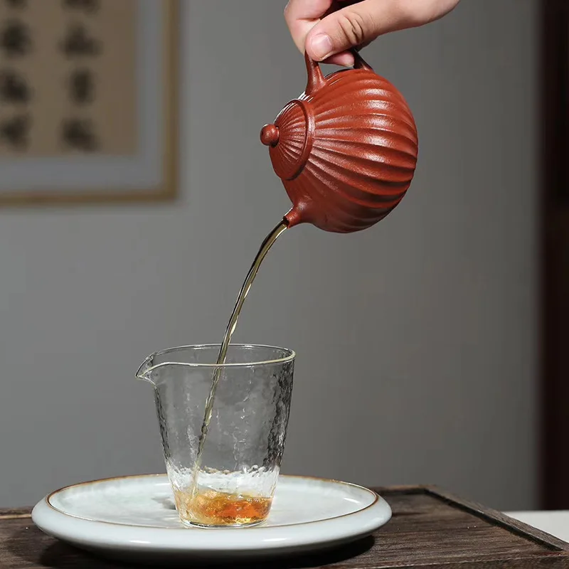

Yixing purple clay teapot famous handmade Dahongpao Teapot Tea Set