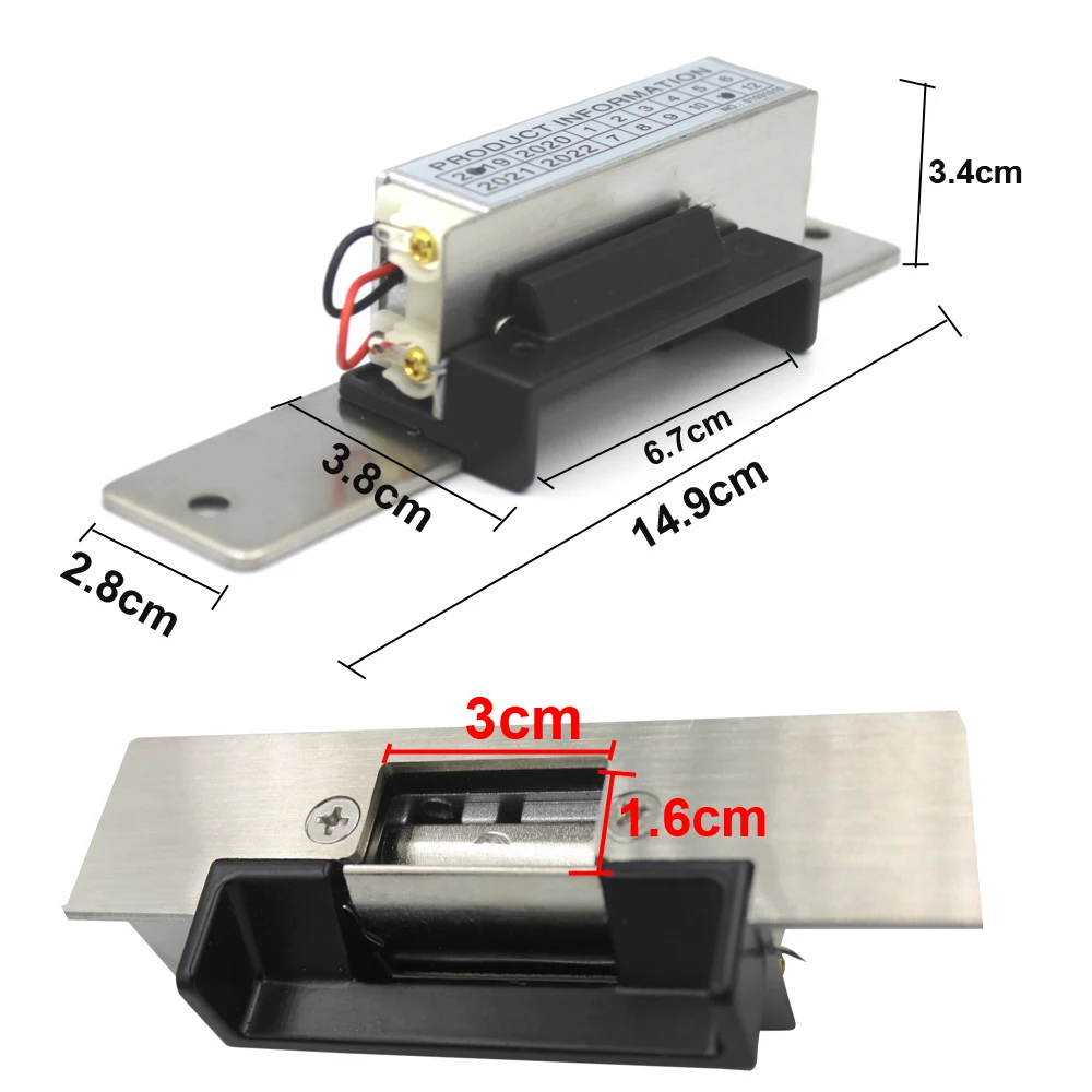 Электрический дверной замок для системы контроля доступа с защитой от