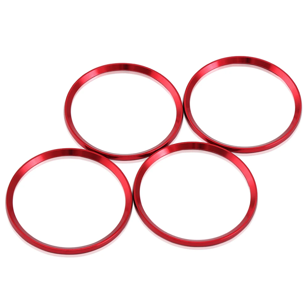 4PCS Car Wheel Cover Logo Ring Sticker accessories for mazda cx-5 2018 golf 7 gti seat ibiza fr 2017 focus 3 | Автомобили и