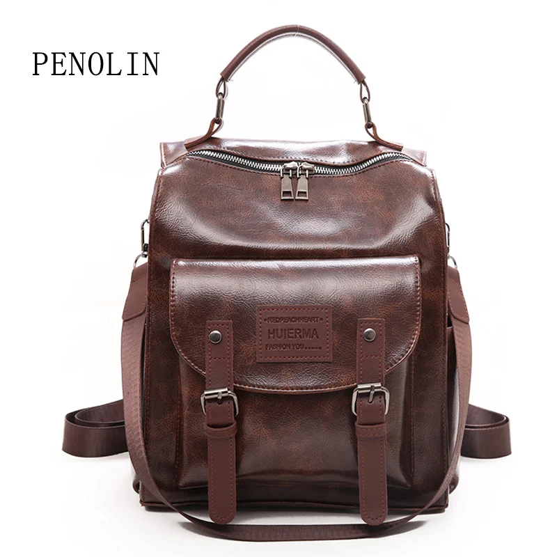 Новый рюкзак для путешествий из искусственной кожи женщин сумки через плечо