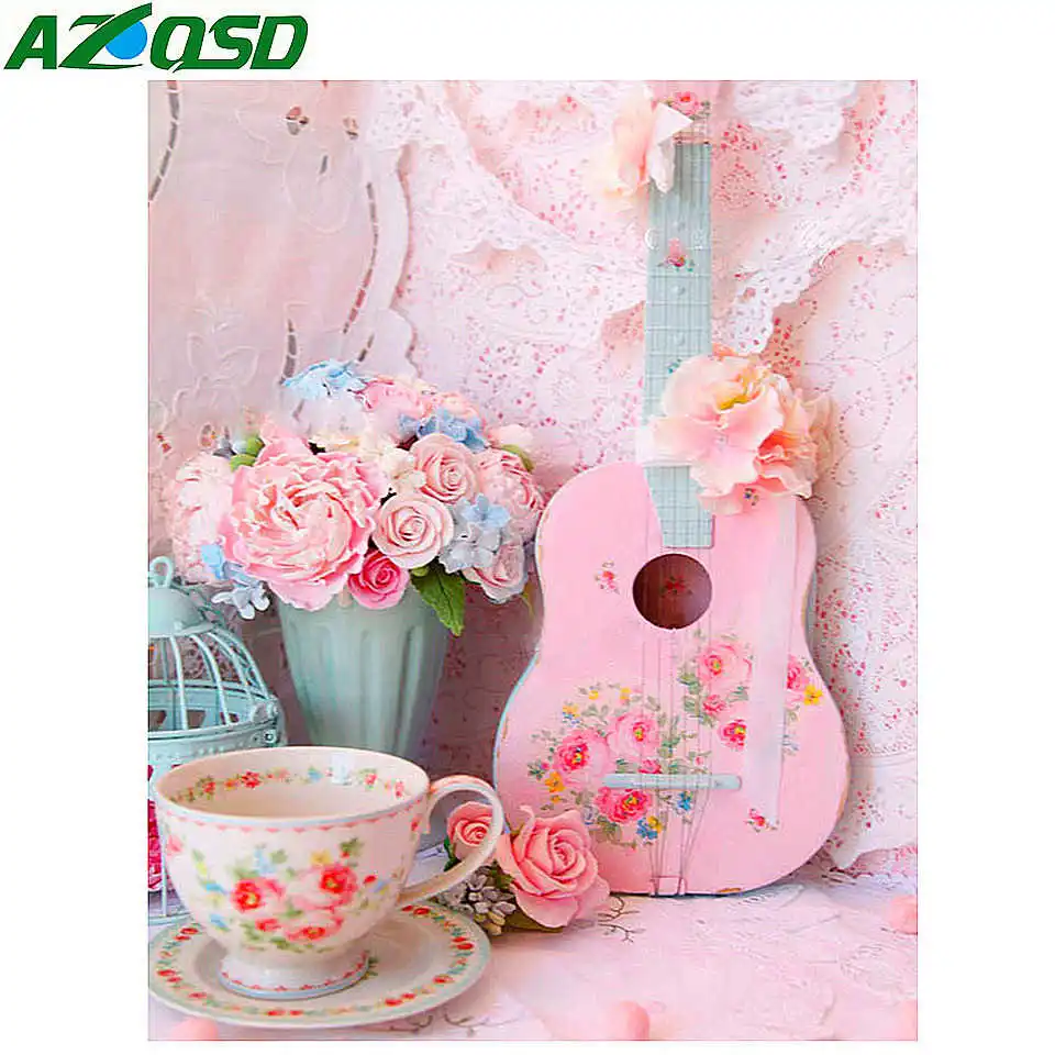 AZQSD Алмазная картина роза Вышивка крестом Стразы картины полный дисплей Цветы