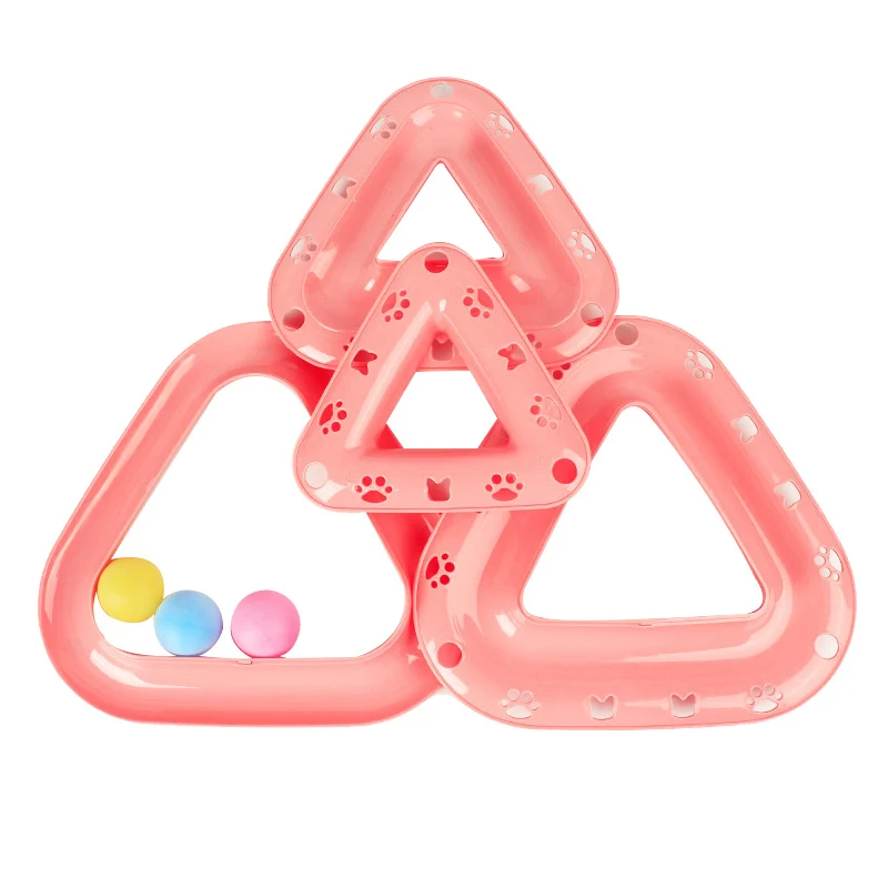 Забавная трехуровневая игрушка для питомцев башня трек диск кошек развлечения