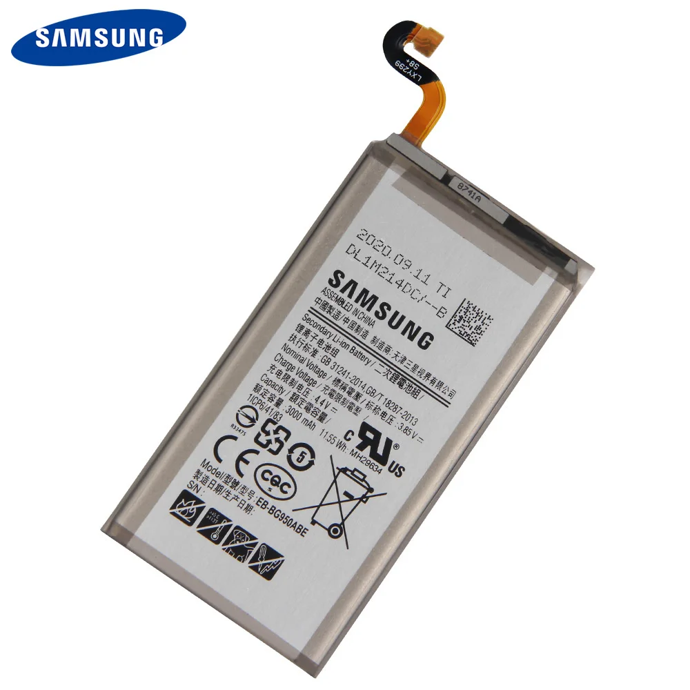 Samsung оригинальный сменный EB BG950ABE для телефона GALAXY S8 SM G9508 G9500 G950U BG950ABA 3000