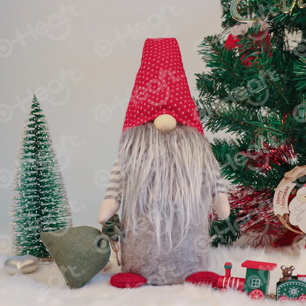 15inch Creative Christmas Swedish Gnome gift bag Tomte Gonme Large Stuffed Toy Elf Christmas Decoration For Home New Year Decor