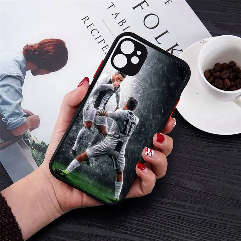 

Sport Ronaldo MEssi-CR7 Lionel Phone Case Matte Transparent for iPhone 7 8 11 12 s mini pro X XS XR MAX Plus cover funda