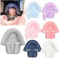 baby car safety soft sleeping head support pillow with matching seat belt strap covers baby carseat neck protection headrest