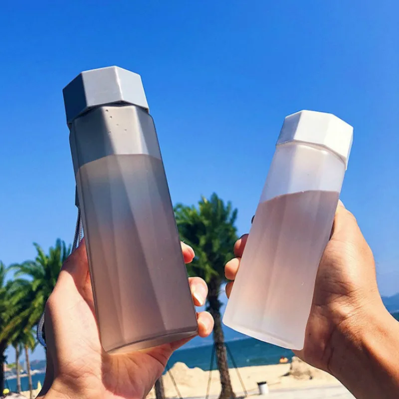 Портативная портативная пластиковая чашка 380 мл для воды посуда напитков | Дом и