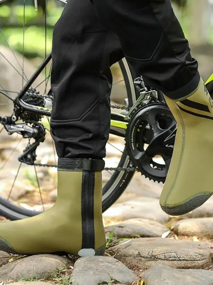 Men'S And Women'S New Outdoor Riding Windproof And Warm Shoe Cover Shoe Cover Mountain Road Bike Shoe Cover