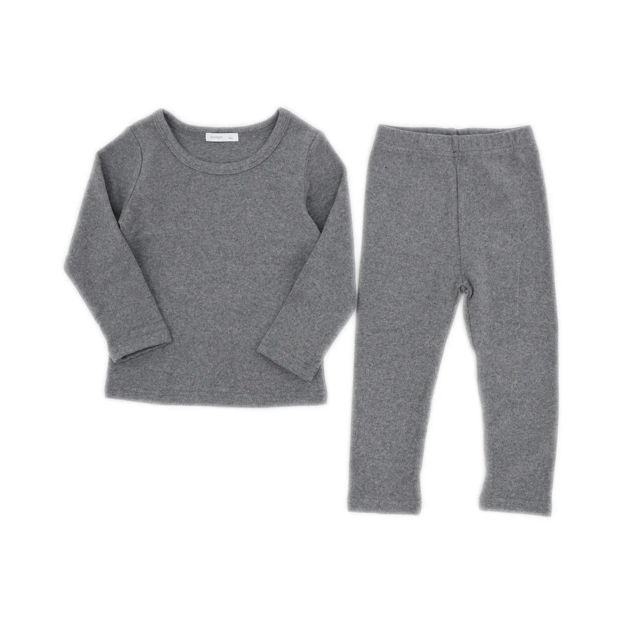 Весенне-осенний пижамный комплект для девочек новая однотонная Детская