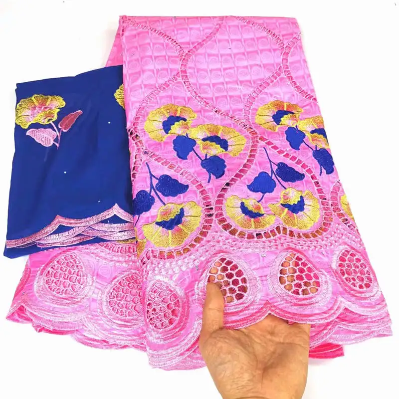 

7 Yards African Bazin Riche Fabric 2020 Latest Fashion Embroidery Bazin Riche Fabric With Net Lace Sewing Materials! LYFO1129