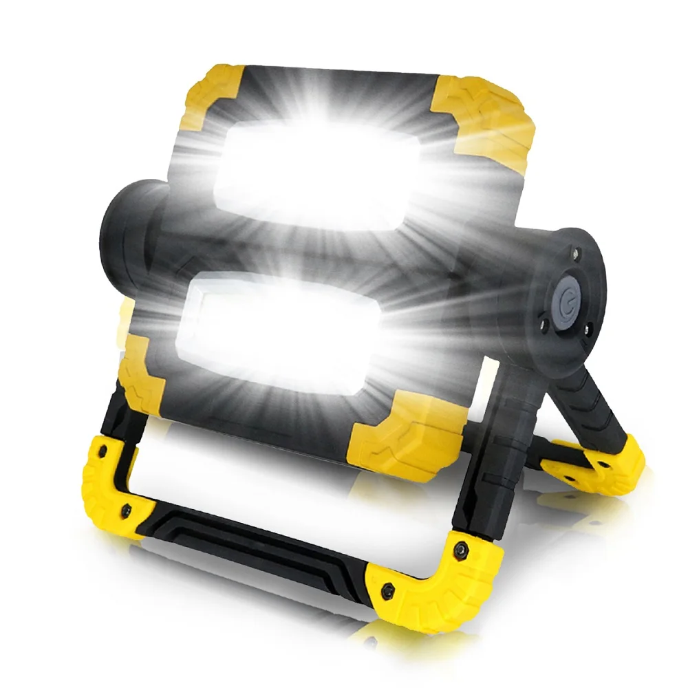 100W COB foldable Worklight Lamp LED Portable Lantern Waterproof 3-Mode Spotlight for Camping Fishing Emergency Light