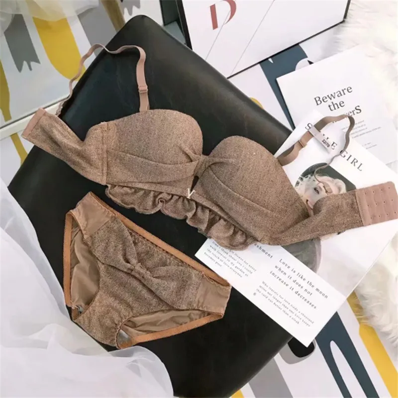 Комплект женского кружевного нижнего белья с чашками пуш ап|Комплекты белья| |