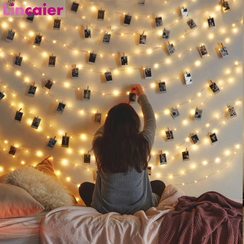 2m 5m Warm White LED String Lights 2020 Merry Christmas Decorations for Home Xmas Gift Tree Ornaments Garland 2021 New Year | Дом и сад