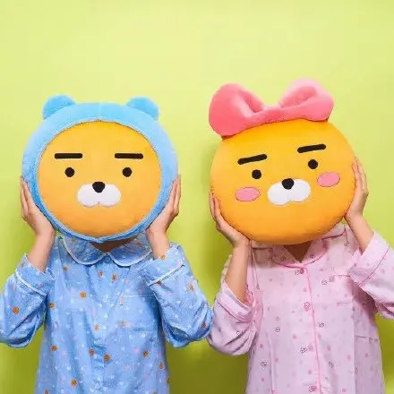 

Anime Cartoon Image APEACH RYAN Plush Pillows Stuffed Toys Animal Rabbit Lion Kawaii Room Decor Gift For Girl Birthday