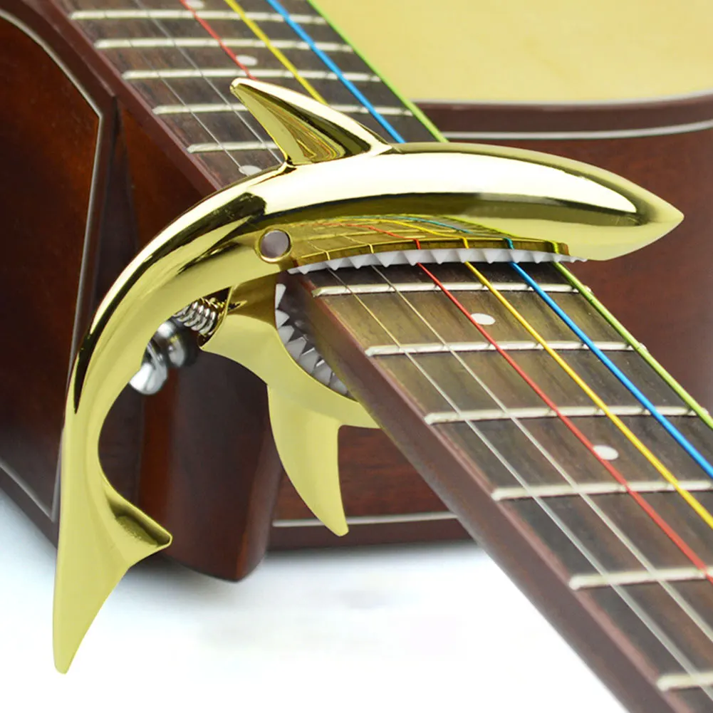

Zinc Alloy Guitar Tuning Clip Guitar Shark Capo Metal Clip for Acoustic Guitar